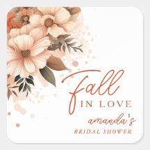 Terrakotta höstblomma Fall in Love Bröllop