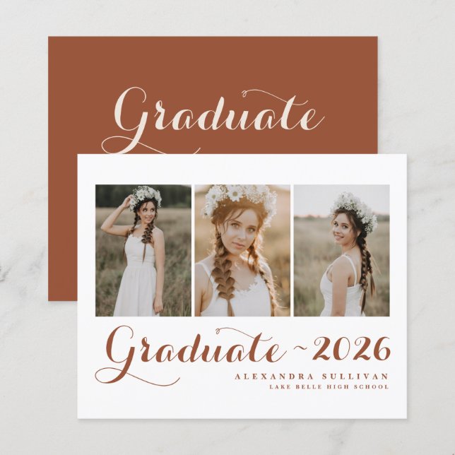 Terrakotta Klass 2025 Fotokollage Examen (Fram/baksida)