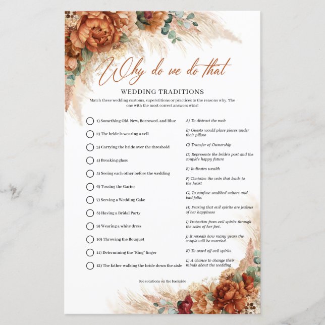 Terrakotta kopparblommig pampas Varför gör vi så (Framsida)