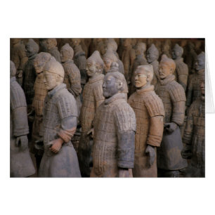 Terrakotta krigare i kejsare Qin Shihuang's Hälsningskort