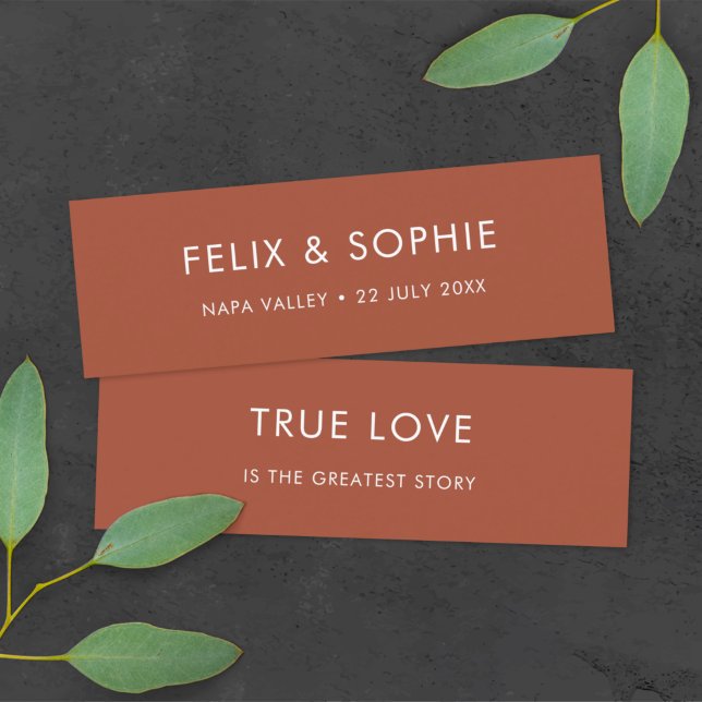 Terrakotta | Mini-bokmärkekort för skräppostsförmå Mini Visitkort (Skapare uppladdad)