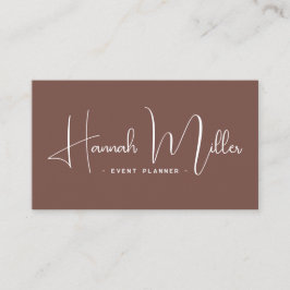 Terrakotta | Minimalistisk modern Elegant Visitkort