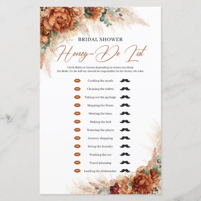 Terrakotta och grönska pampas rost Gör-det-själv-l (Framsida)