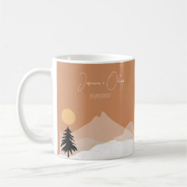 Terrakotta öken tema bröllop kaffemugg