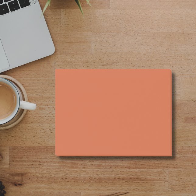 Terrakotta Orange Enhetlig Färg Varm & Jordnära De Post-it Block (Skapare uppladdad)