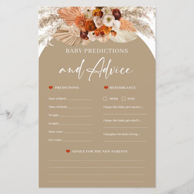 Terrakotta pampasgräs förutsägelser och råd (Framsida)