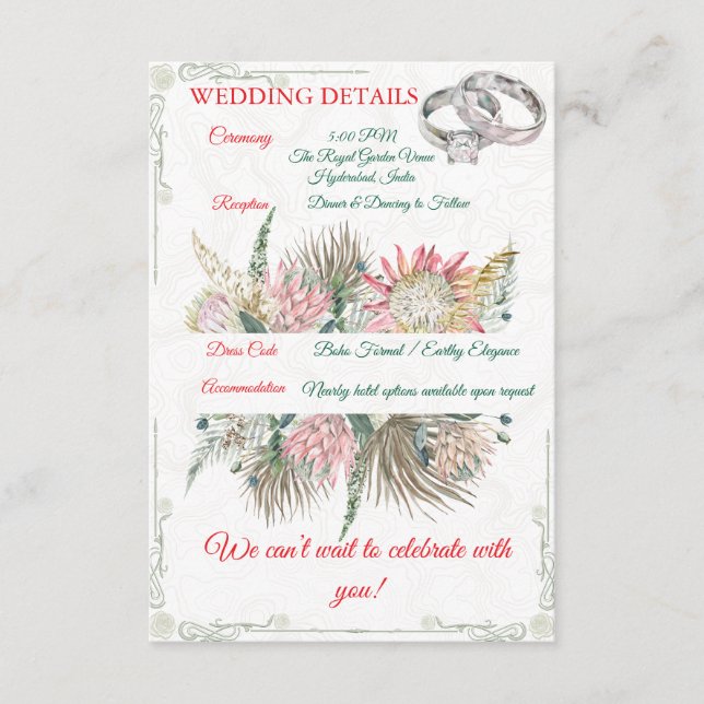 Terrakotta Pampasgräs Insats för Kruka Tilläggskort (Framsida)