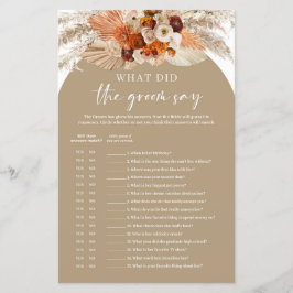 Terrakotta pampasgräs Vad sa brudgummen