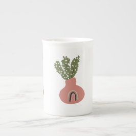 Terrakotta Rainbow Naturlig Planterare Specialmugg Benporslin Mugg