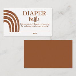 Terrakotta regnbåge blöja lotteri inklusionskort tilläggskort