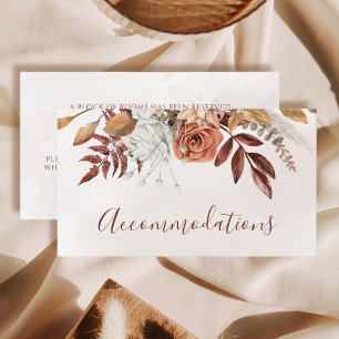 Terrakotta Rost Blommor Boho Höst Boende Tilläggskort