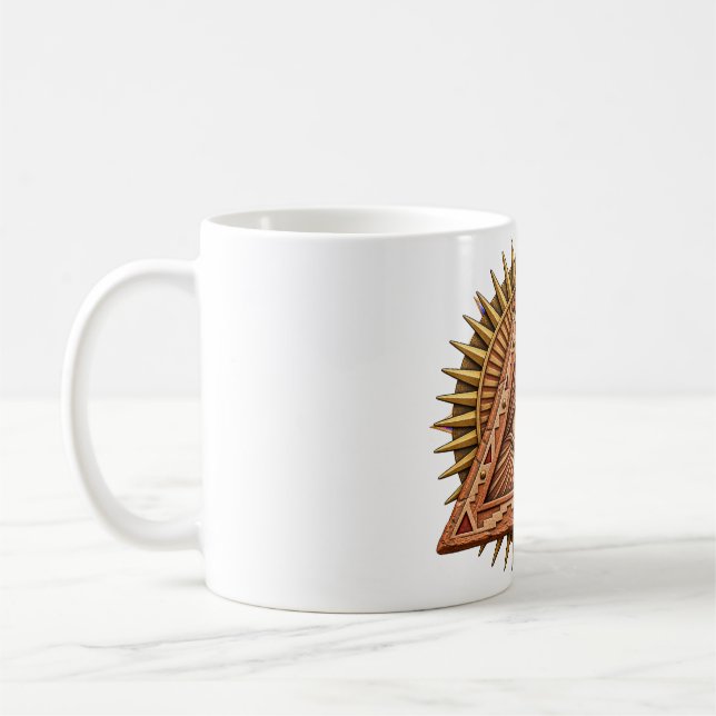 Terrakotta Sun Eye Kaffe Mugg (Vänster)