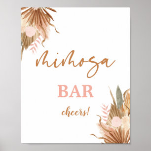 Terrakotta torkade palmer Mimosa Bar skylt