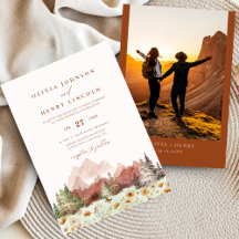 Terrakotta Wedding Mountain Wildflower Foto