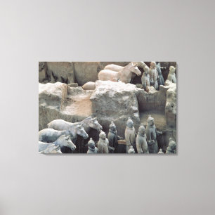 Terrakottaarmé, Qin dynasti, 210 BC Canvastryck