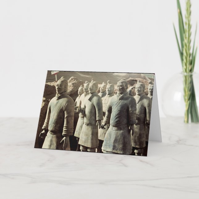 Terrakottaarmé, Qin dynasti, 210 BC; krigare Kort (Framsida)