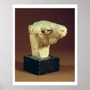 Terrakottakamelhuvud, Mohenjodaro, 2300-1750 BC Poster