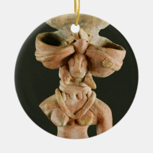Terrakottamorgudinna, Mohenjodaro, 2300-1750 Julgransprydnad Keramik