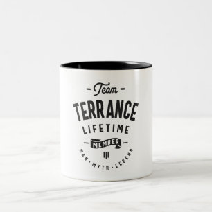 Terrance Life-time Member Personlig Namn Två-Tonad Mugg