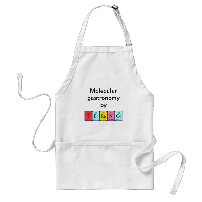 Terrance Periodisk bord namn apron Förkläde (Framsidan)