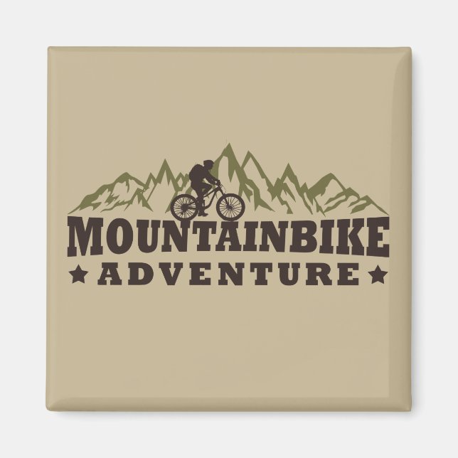 terräng mountainbike-äventyr magnet (Framsidan)