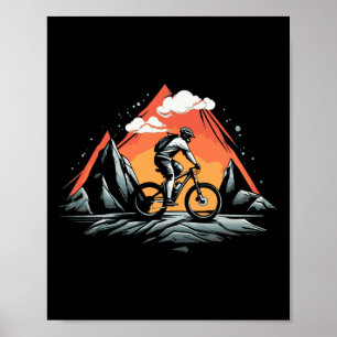 Terrängcykel Cykel Mtb Cykling Cyklist Poster