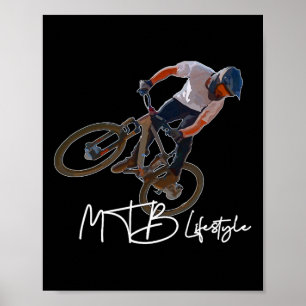 Terrängcykel livsstil Mtb Cool cykel Poster