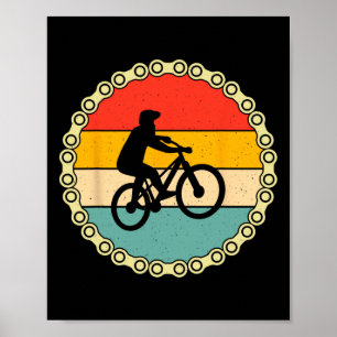 Terrängcykeldesign för cykelelskare Cykling Cykel Poster