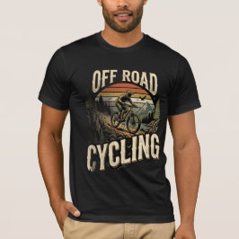 Terrängcykling Vintage Mountain T Shirt