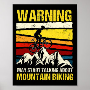 Terrängcyklist Cykelentusiast Mtb-fanatiker Mounta Poster