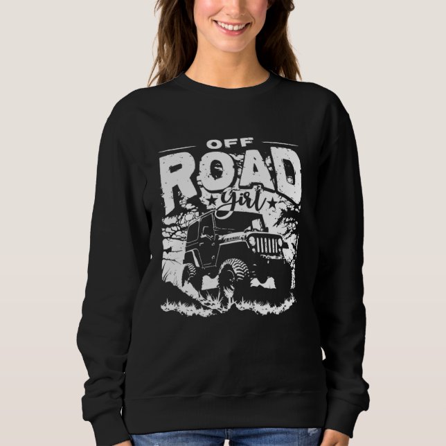 Terrängkörning Bil Lastbil Flicka Traktor T Shirt (Framsida)