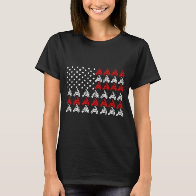 Terrängkörning quad atv kläder off road quad atv  t shirt (Framsida)
