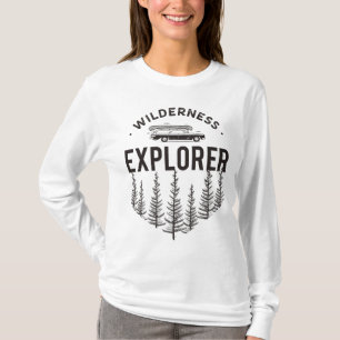 Terrängutforskare Kombi Kanot Träd T Shirt