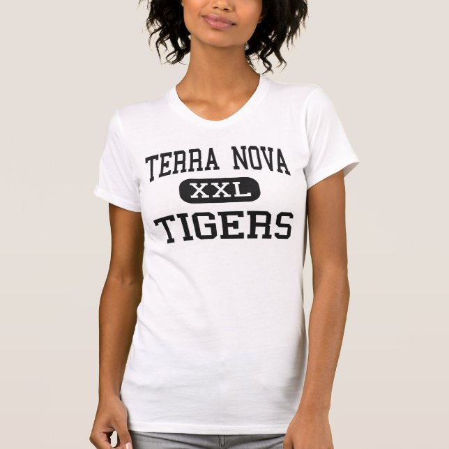 TerraNova - tigrar - kick - Pacifica Kalifornien Tee Shirt (Framsida)