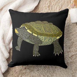 Terrapin (black) - Pillow Kudde