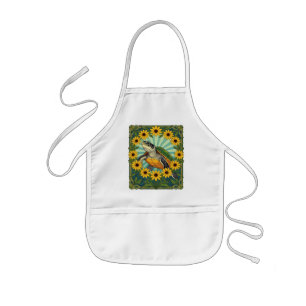 Terrapin Och Svartögda Susan Blommor Art Nouveau Barnförkläde