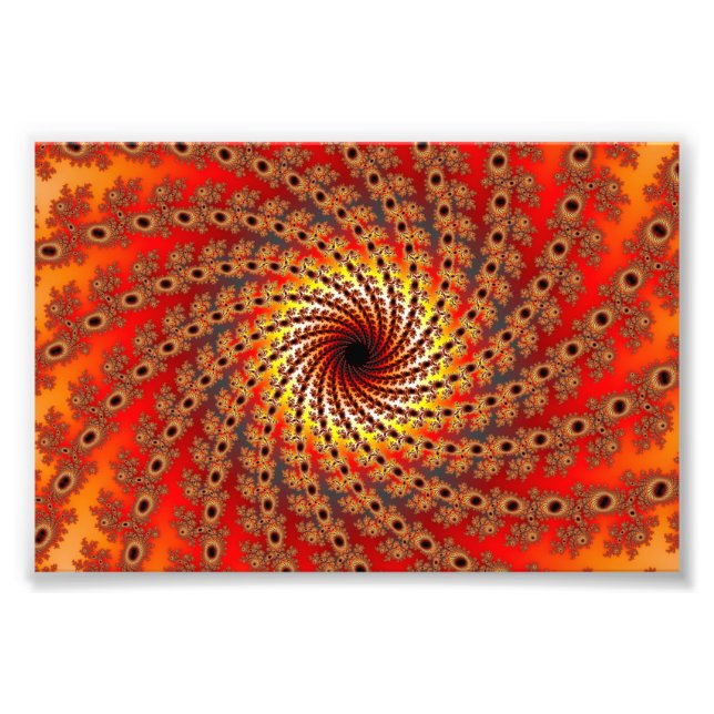 Terrapin Spin Fractal Art Fototryck (Framsidan)