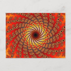 Terrapin Spin Fractal Art Vykort