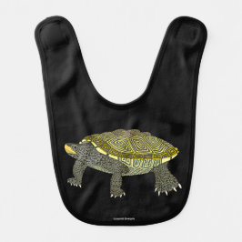 Terrapin (svart) - Babyblöja Hakklapp