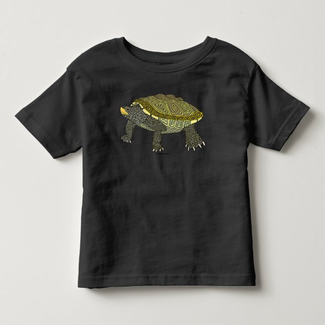 Terrapin (svart) - Barn T-Shirt (Framsida)