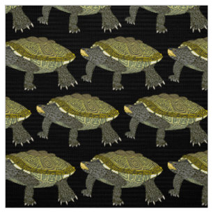 Terrapin (svart) - Polyester Vävd Tyg