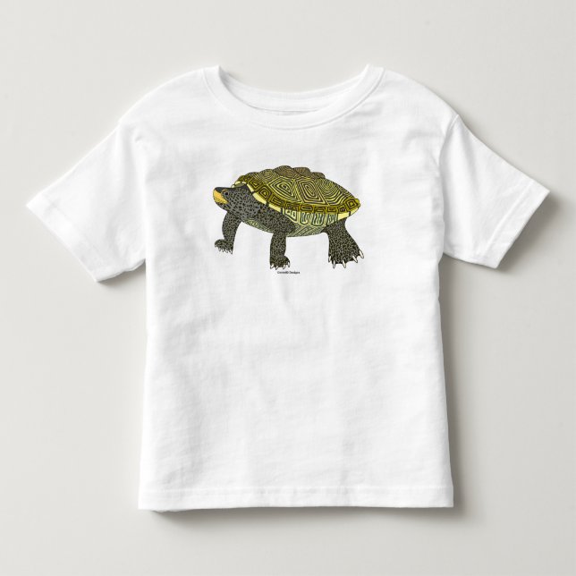 Terrapin (vit) - Barn T-Shirt (Framsida)