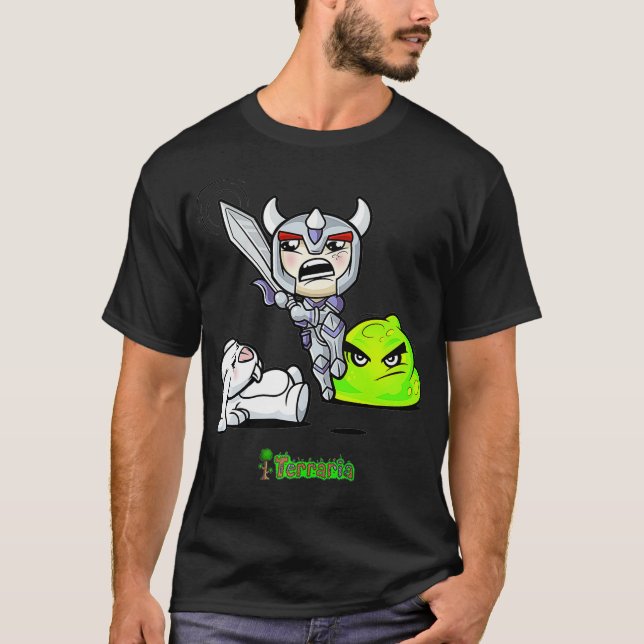 Terraria Cute Battle  T Shirt (Framsida)
