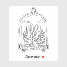 Terrarium Dome Sticker Klistermärken