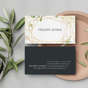 Terrarium Geometric Botanical Visitkort