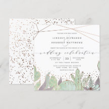 TerrariumSucculents Geometric Bröllop Square