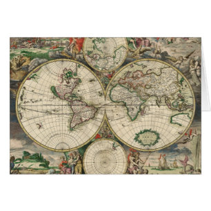 Terrarum Orbis Tabula Hälsningskort