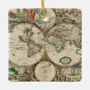 Terrarum Orbis Tabula Julgransprydnad Keramik
