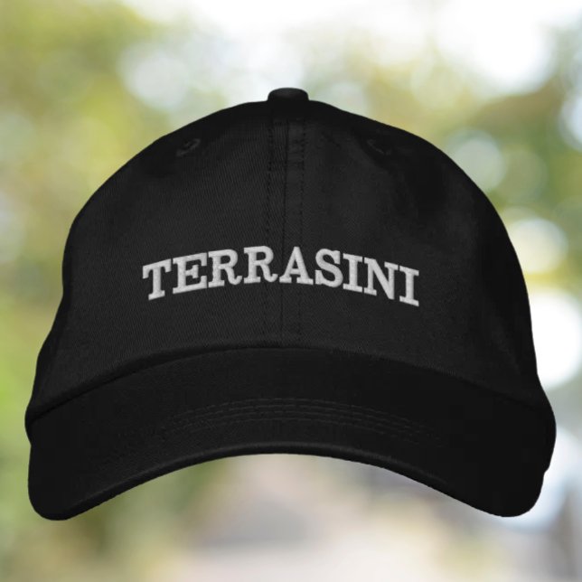 Terrasini Embroidered CYO Hat Broderad Keps (Terrasini Embroidered Hat - Custom Italian Location)