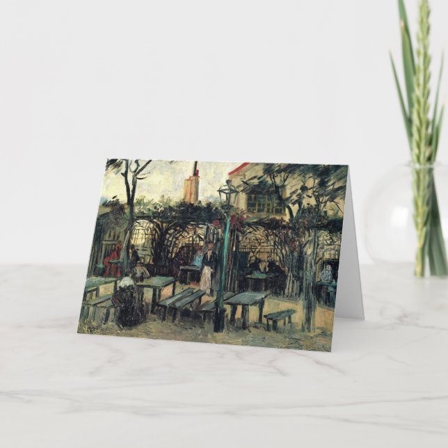 Terrass på en kafe, Montmartre av Vincent van Gogh Kort (Framsida)